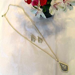 💛✨ Kendra Scott Gold & Silver Pendant Necklace Long or Short ✨💛